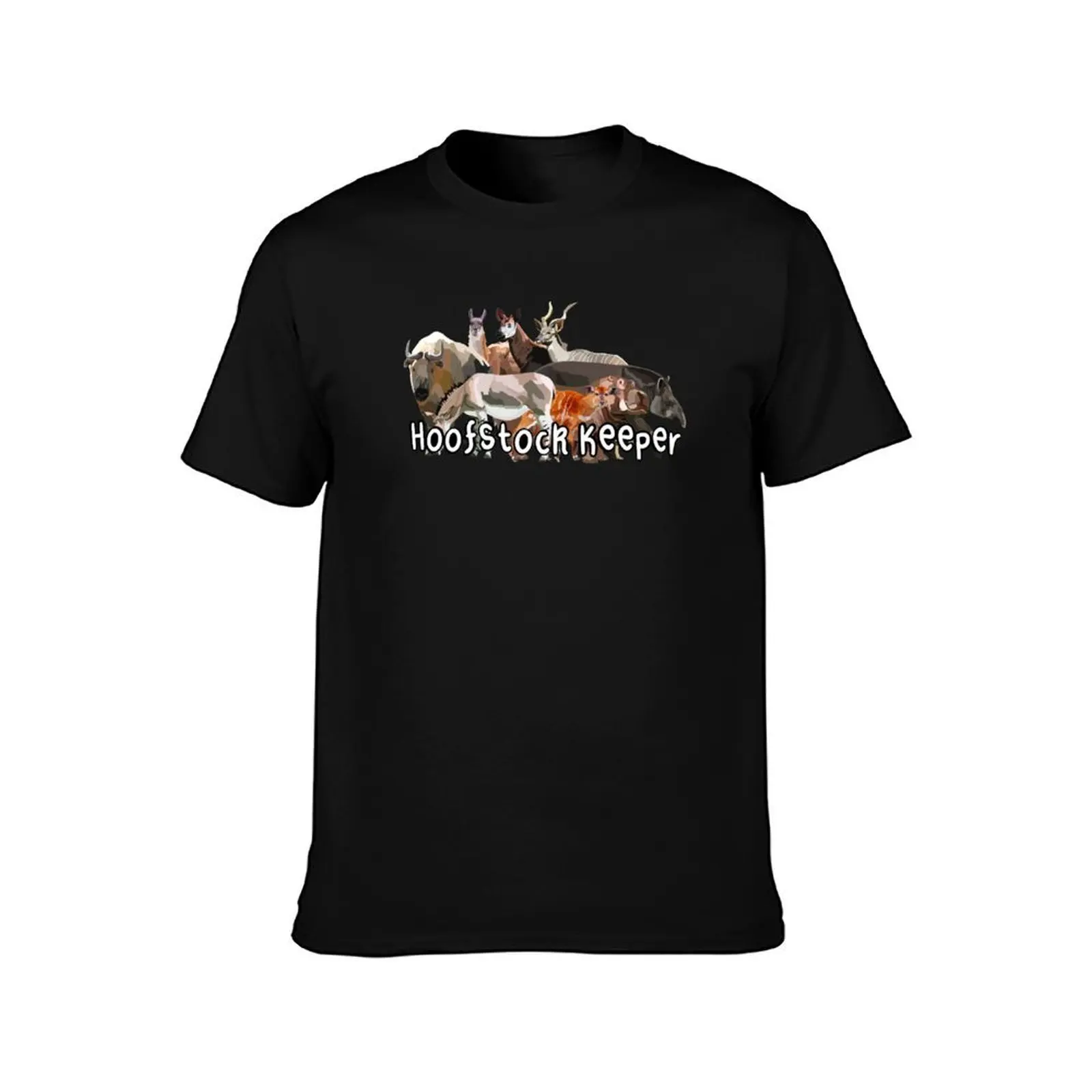 H is for Hoofstock Keeper T-Shirt Summer Casual Cotton Tee Oversized Streetwear Tops Vintage Graphic Print Unisex Men Women