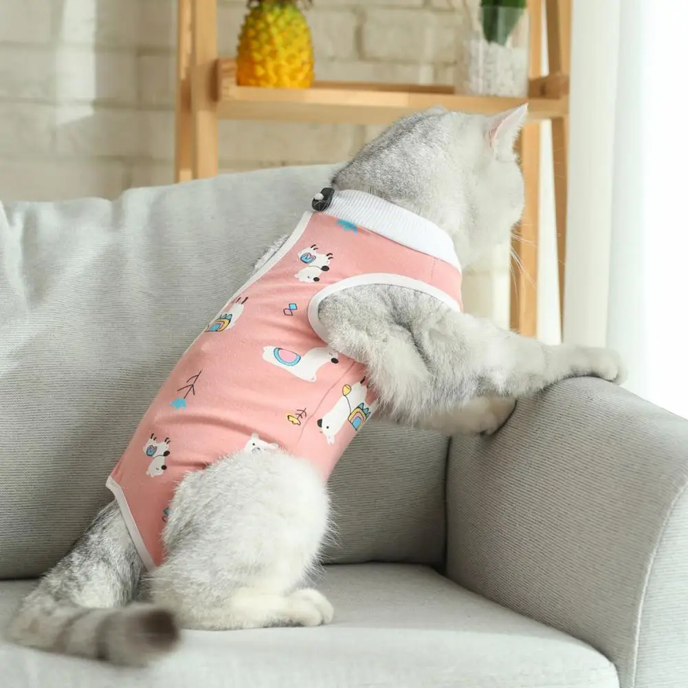 Pretty Well-stitched Pet Neutering Suit Comfortable Four-leg Cats Dogs Surgery Recovery Suit Wound Healing