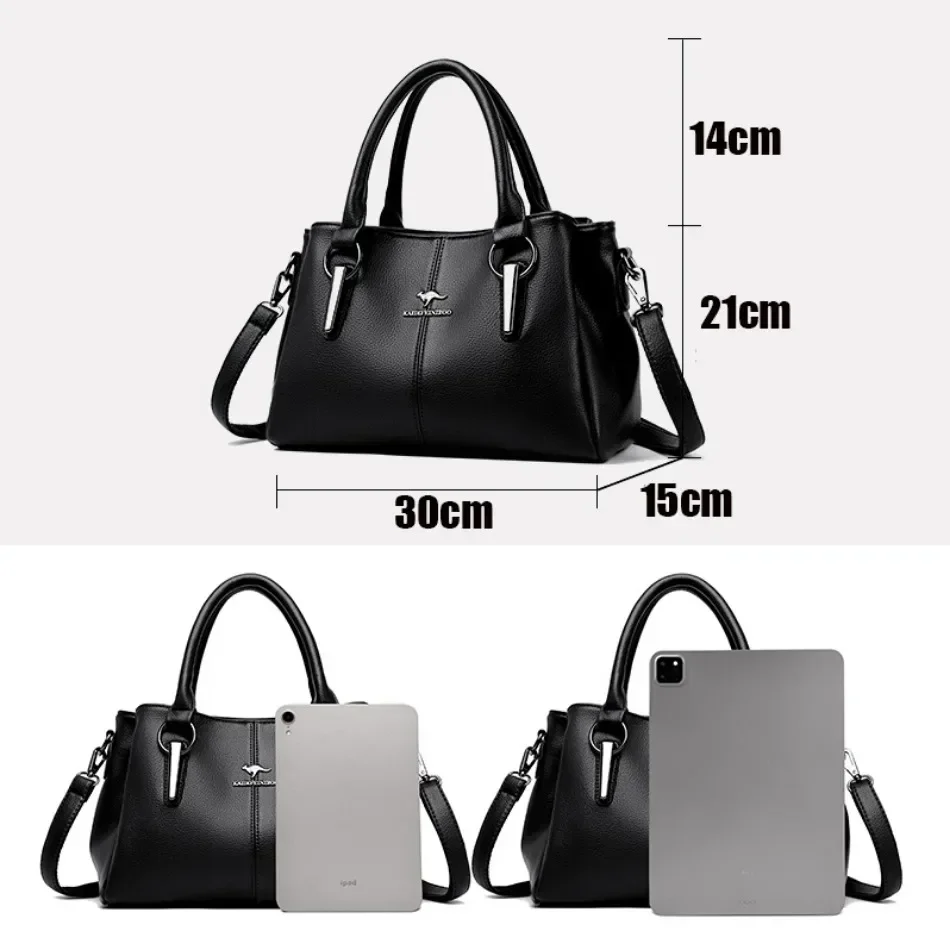 Genuine Fashion 3 Layers Luxury Handbags Women Bags Designer HIgh Quality Leather Crossbody Bags for Women 2024 Shoulder Bag