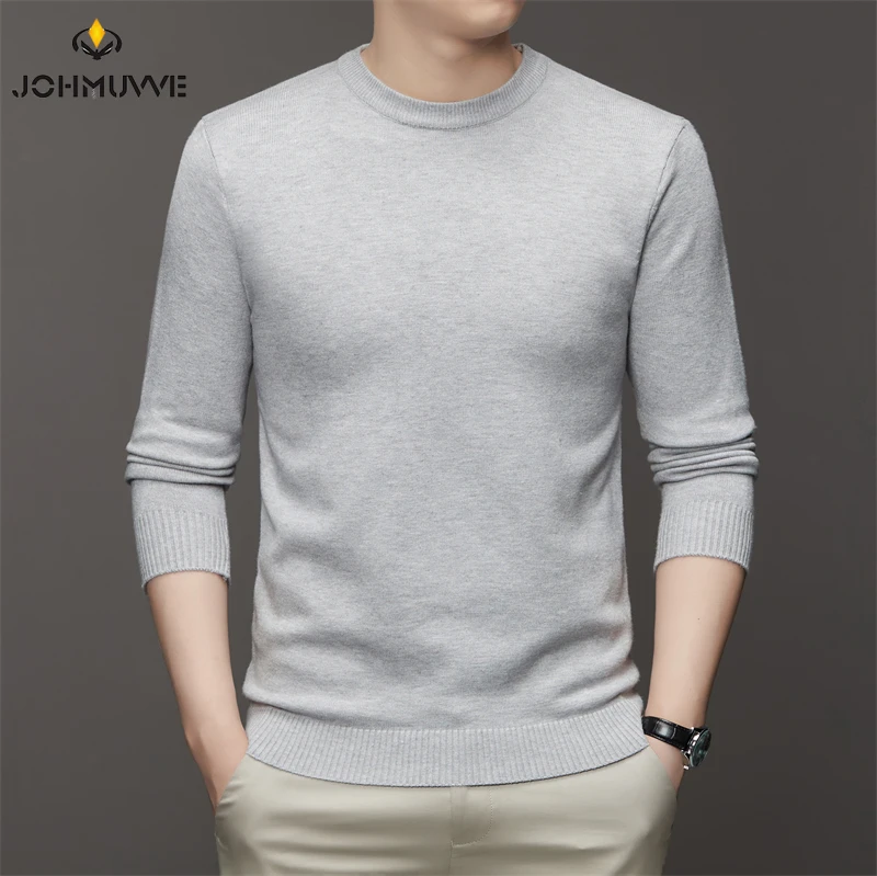 7 Colour Men\'s High Neck Long Sleeved Solid Color Sweater Soft Warm and Comfortable Top with a Base