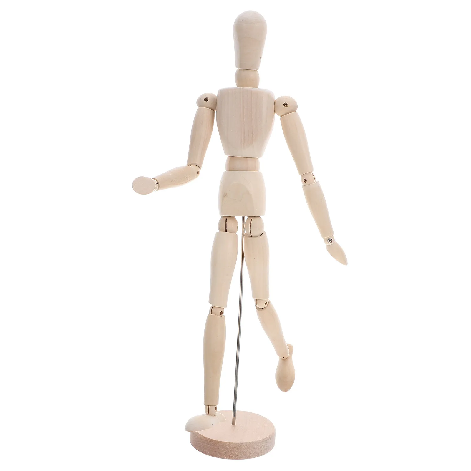 

16-дюймовый деревянный манекен для художников: гибкая позируемая человеческая фигура, идеальна для рисования, скетчинга, изучения анатомии, декоративный деревянный манекен
