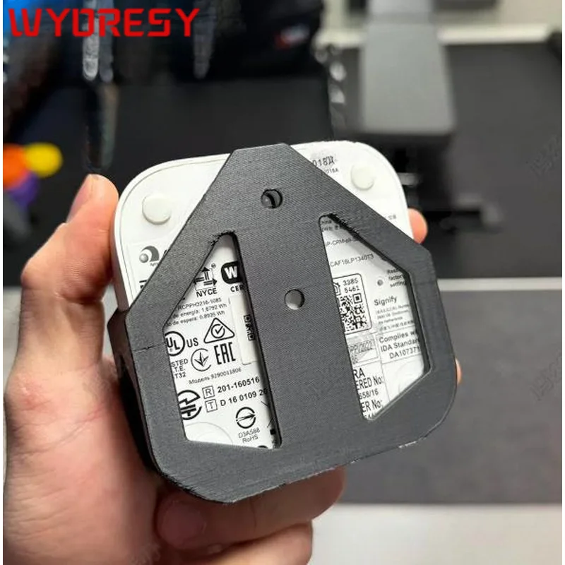 WYORESY for Philips (Hue Bridge) Premium Wall Mount Bracket Shock Absorption Anti-Sway Stable Smart Bridge Parts
