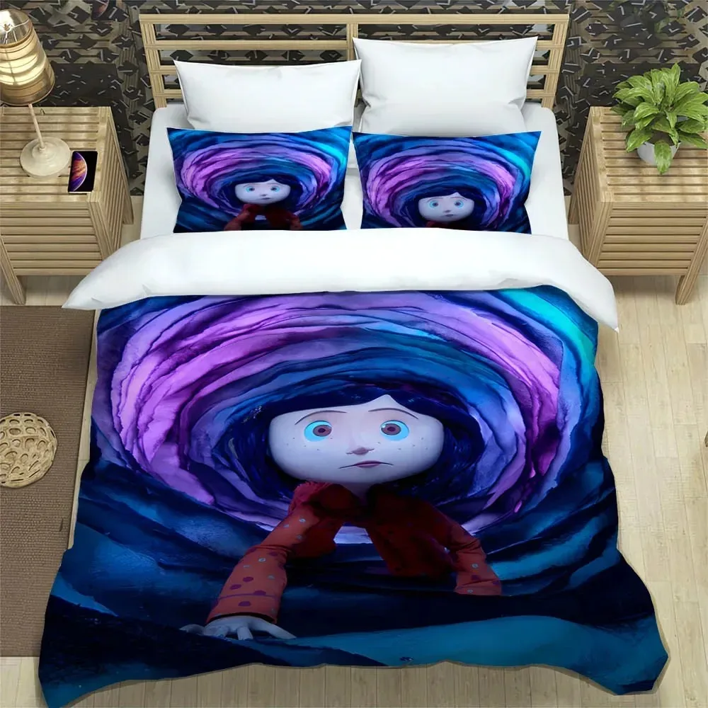 

3D C-Coraline Cartoon Bedding Sets Exquisite Bed Supplies Set Duvet Cover Bed Comforter Set Bedding Set Luxury Birthday Gift