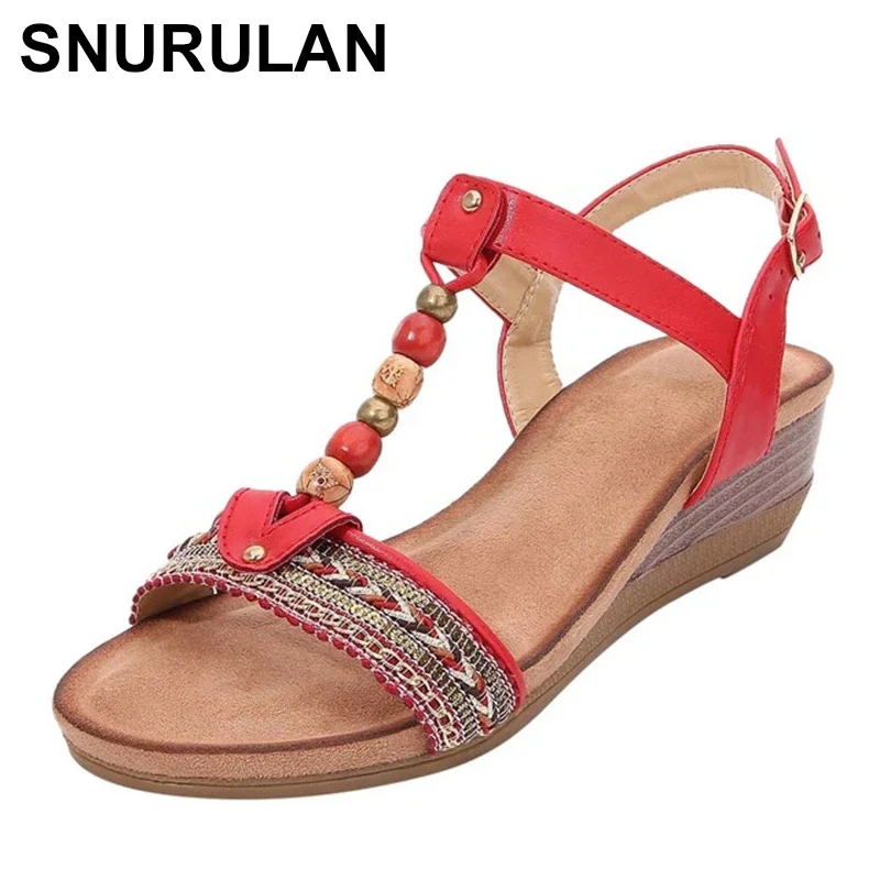 

Женские босоножки SNURULANShoes, римские сандалии с ремешком с пряжкой, в богемном стиле, лето 2020