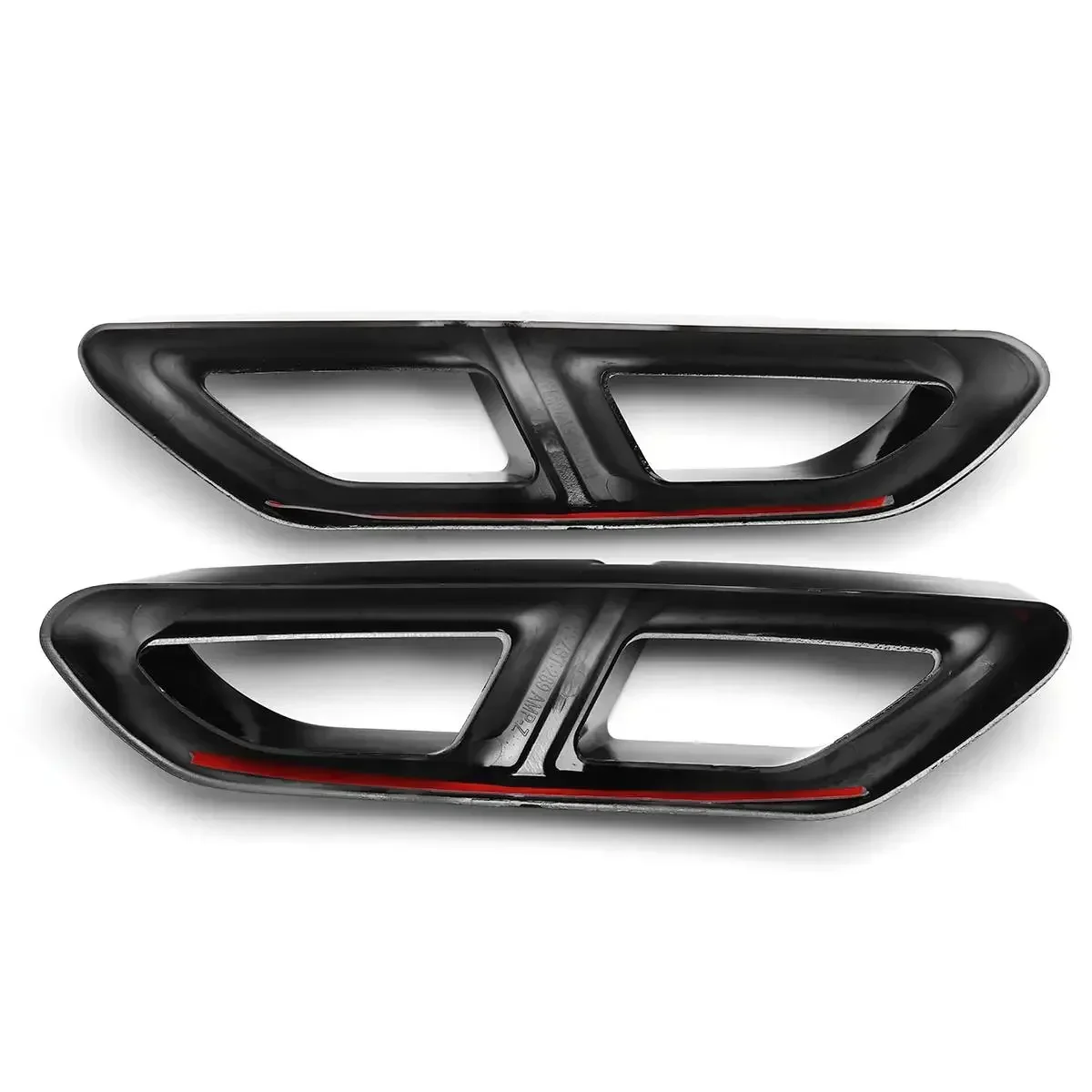 2PCS For VW For Passat B8 Rline Variant 2016-2019 Muffler Exhaust Pipe Tail Cover Trim Car Tail Throat Decor Frame Exterior Part