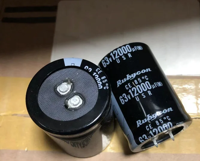 

2pcs RUBYCON 12000UF 63V 35*50mm USR Series 85℃ 12000UF63V 63V12000UF 35x50mm Aluminum Electrolytic Capacitor