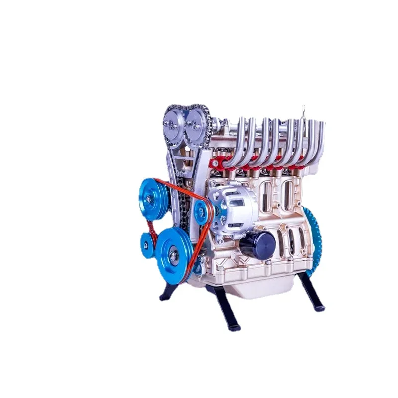 Inline Four-Cylinder Mini Metal Assembly Engine Model Toy Suitable For Physics Teaching Experiments