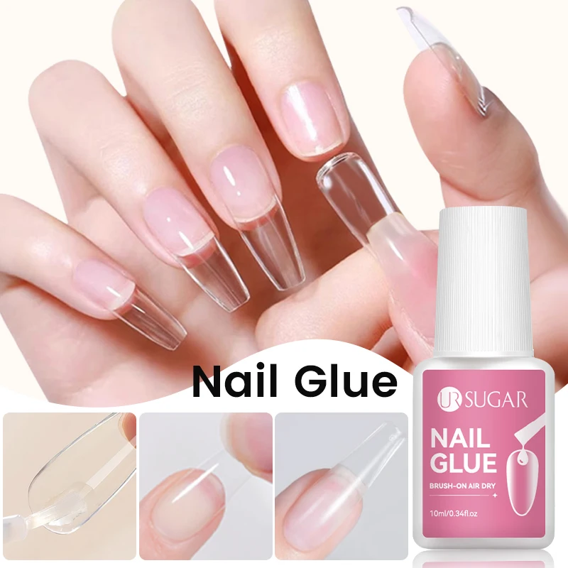 

UR SUGAR 10ML Super Strong Nail Glue UV LED Glue For False Nail Tips Acrylic Nails Press On Nails Fake Nails Art Decoration