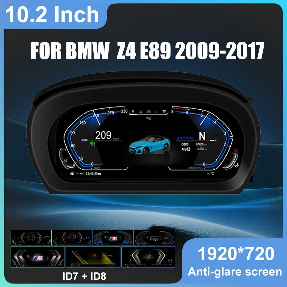 

Приборная панель кластера для BMW Z4 E89 2009-2017 серии цифровой 7UI спидометр ЖК-дисплей приборная панель ID7 ID8