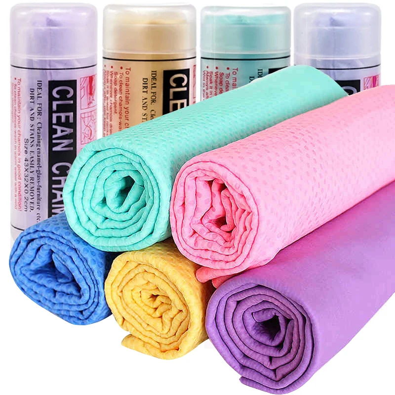 PVA Deer Skin Car Wash Towel Motorcycle Cleaning Supplies Quick-Dry Ultra Absorbent Car Motorcycle Care Product Deerskin Cloth