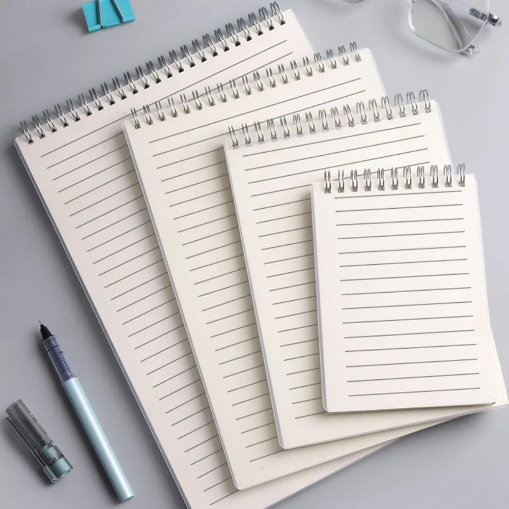 Multifunctional A4/A5/A6/B5 Coil Notebook Grids/Blank/Horizontal Line Flip Over Design Spiral Notepad Diary Book Students Gift