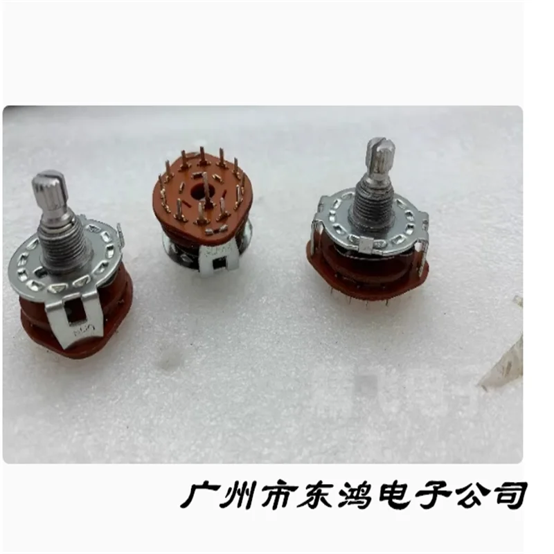 1 PCS Taiwan ALPHA SR2512F Rotary Band Switch 1 Knife 11 Gear Shaft Length 15MM