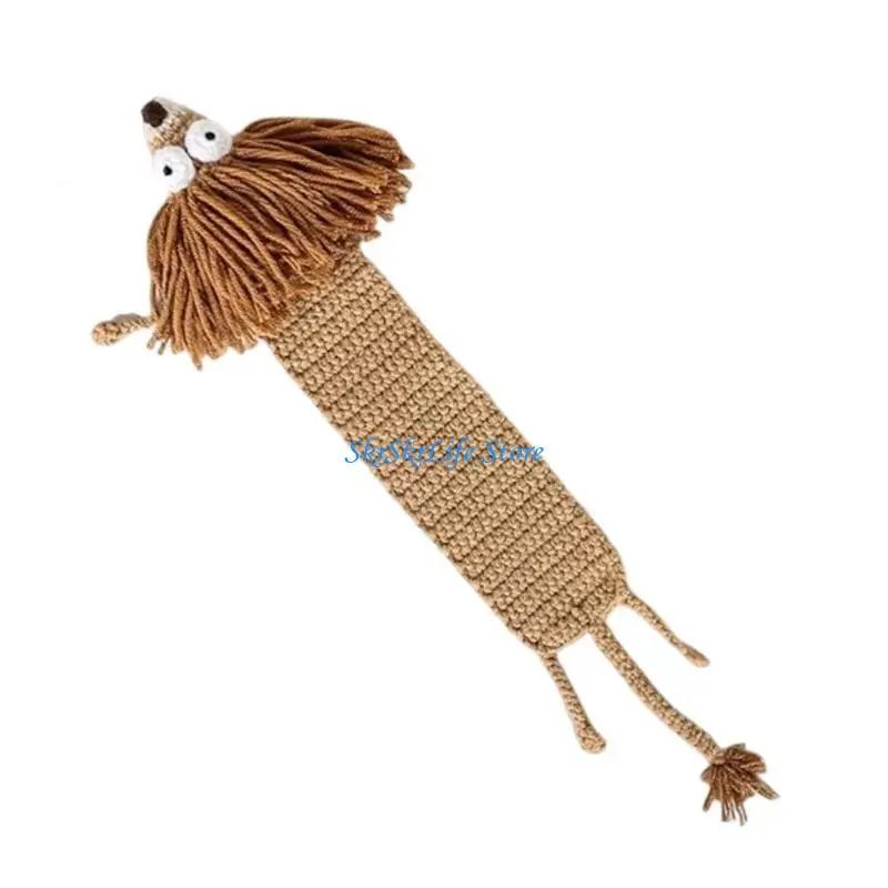 

E65E Funny Knitted Bookmarks Birthday Gift Christmas Stocking Stuffer for Teacher