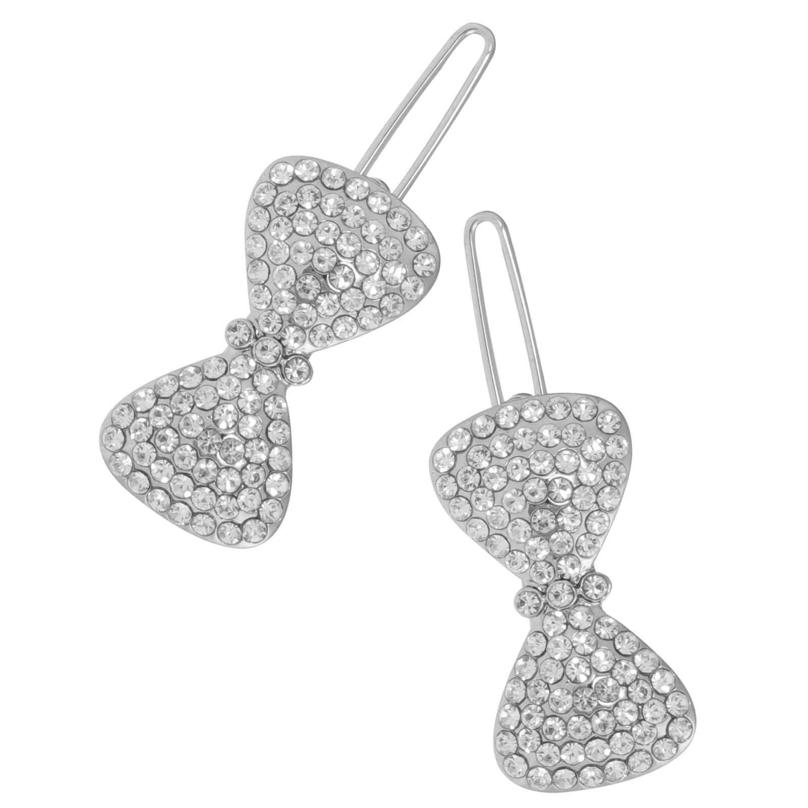 

2pcs Bow Clips Sparkle Decorative Hairpins For Women Wedding Accessories Bow Barrettes Thick Hair Sparkly Hair Clip Cute Side