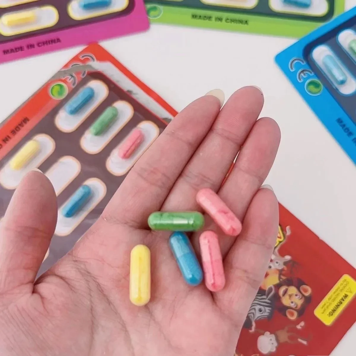 Colorful Rubber Magic Growing Capsule Animals Baby Gift Christmas Unicorn Soft Bath Companion Water Animals Safety Baby Toy