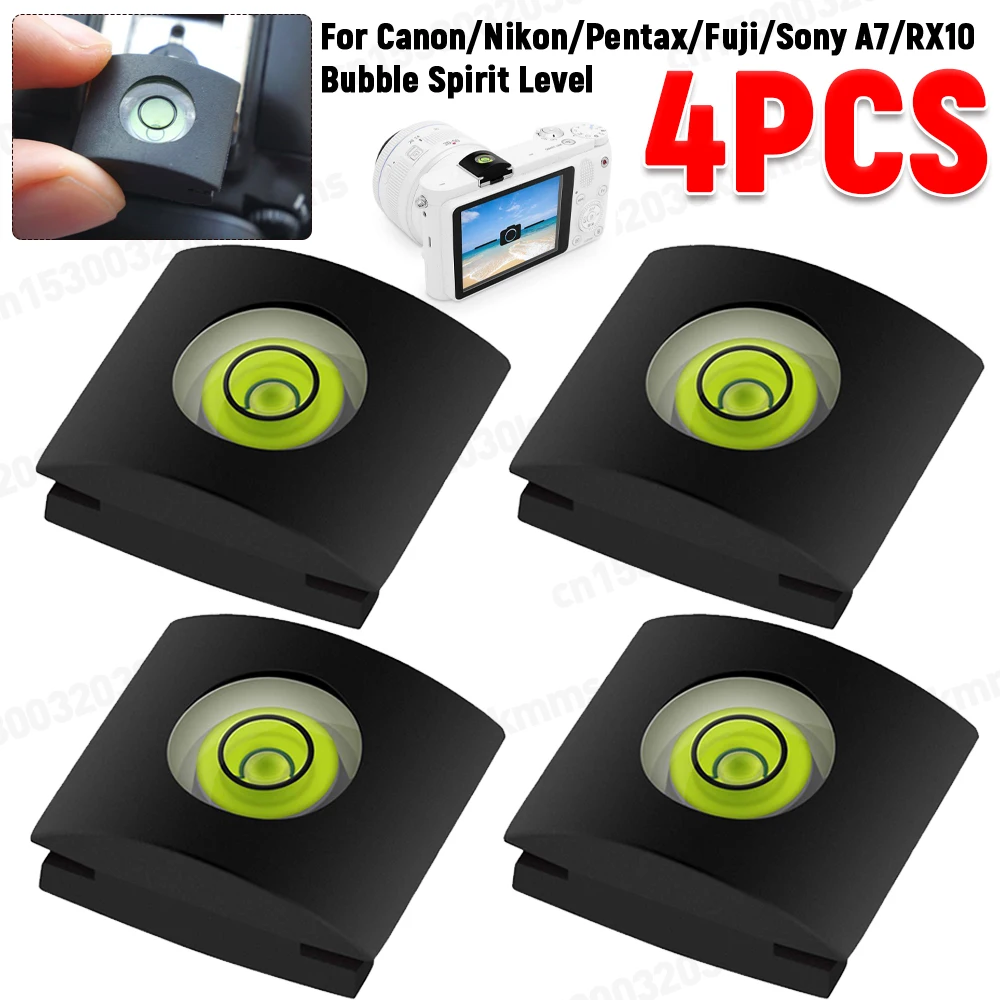 4PCS Universal Spirit Level Camera Hot Shoe Level Protective Cover Hot Shoe Cover For Canon Nikon Olympus Pentax DSLR SLR Camera