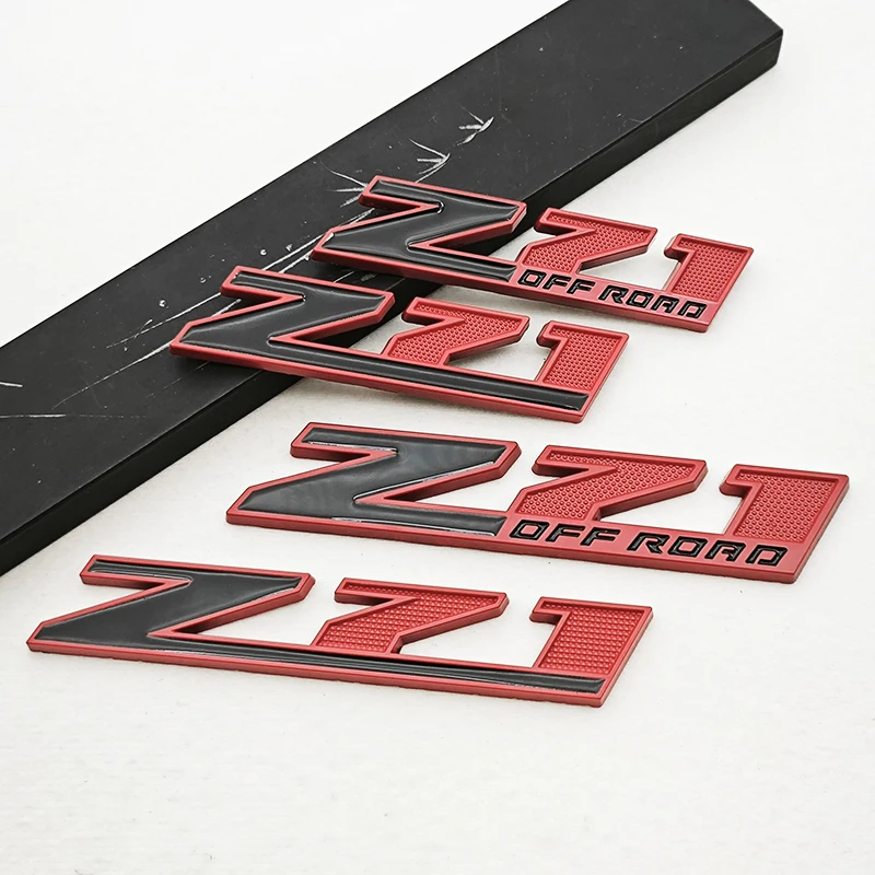 3D Metal Z71 Logo Car Fender Badge Front Grille Emblem Rear Trunk Decals For Chevrolet Tahoe Colorado Cheyenne Silverado Blazer