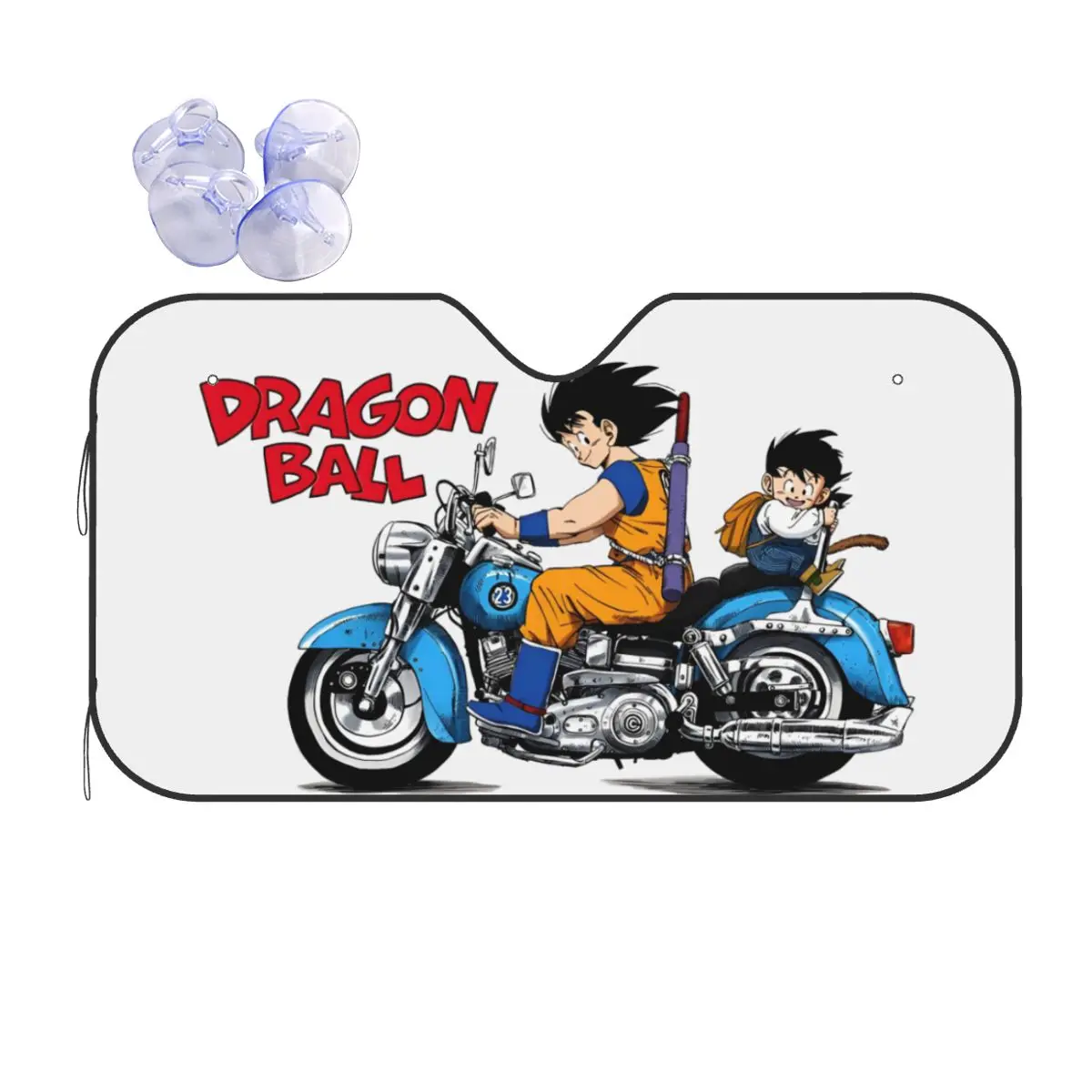 

Dragon Ball CYCLING Windshield Sunshade Novelty Cover Front Block Window 76x140cm Sunshade Visor UV Protector
