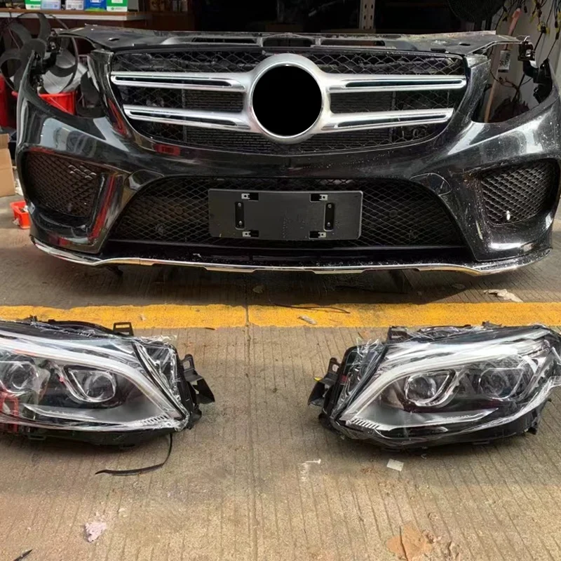 For Mercedes Benz ML GL GLE GLS W166 W292 Electronic Fan Radiator Condenser Front Face Headlights ABS Bumper-Used Condition view 2