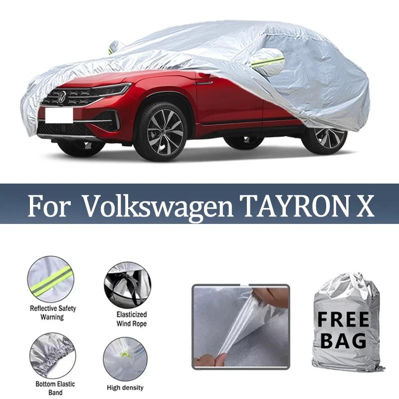 

For Volkswagen TAYRON X Car Cover Outdoor Protection Covers Snow Sunshade Waterproof Dustproof Exterior UV Car Accessories