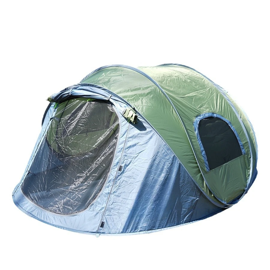 3-4 people outdoor, no need to build automatic quick opening tent, rain proof, sun proof, foldable and portable camping tent