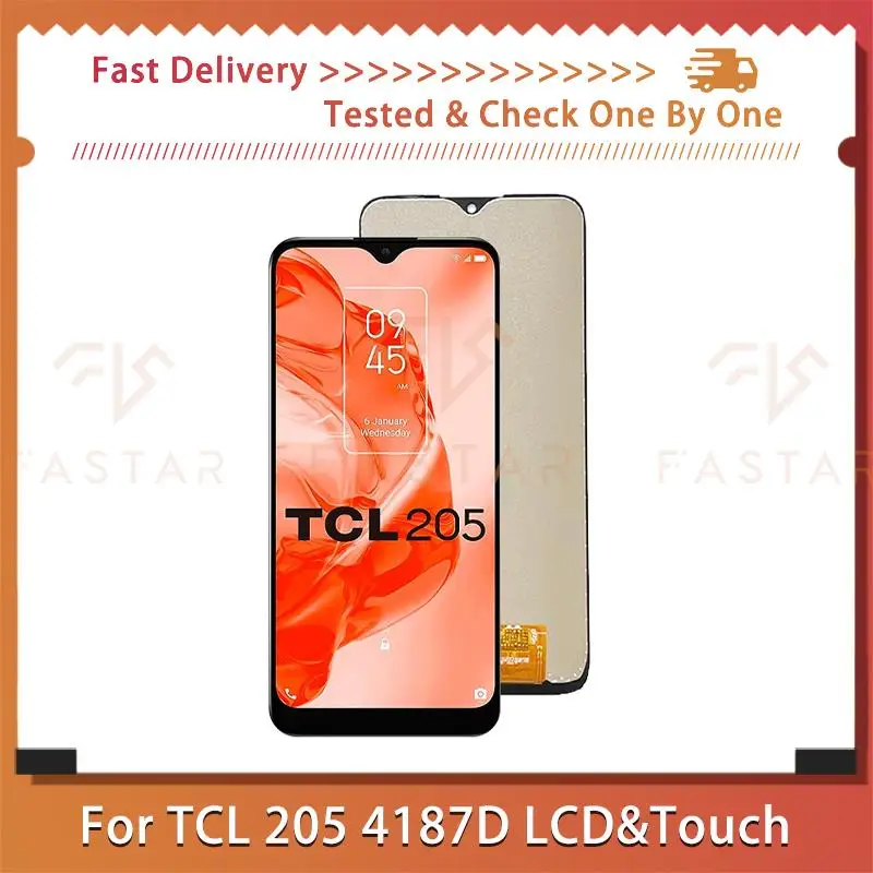 

6.22"Original For TCL 205 4187D LCD Display Touch Digitizer Assembly Repair mobile phone Screen 4187M TCL 205 lcd