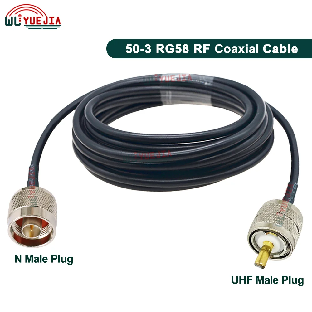 15CM-30M RG-58 Cable L16 N to SO239 PL259 UHF Male/Female to N Male Plug N Female Jack RG58 Jumper 50ohm RF Coax Extension Cable