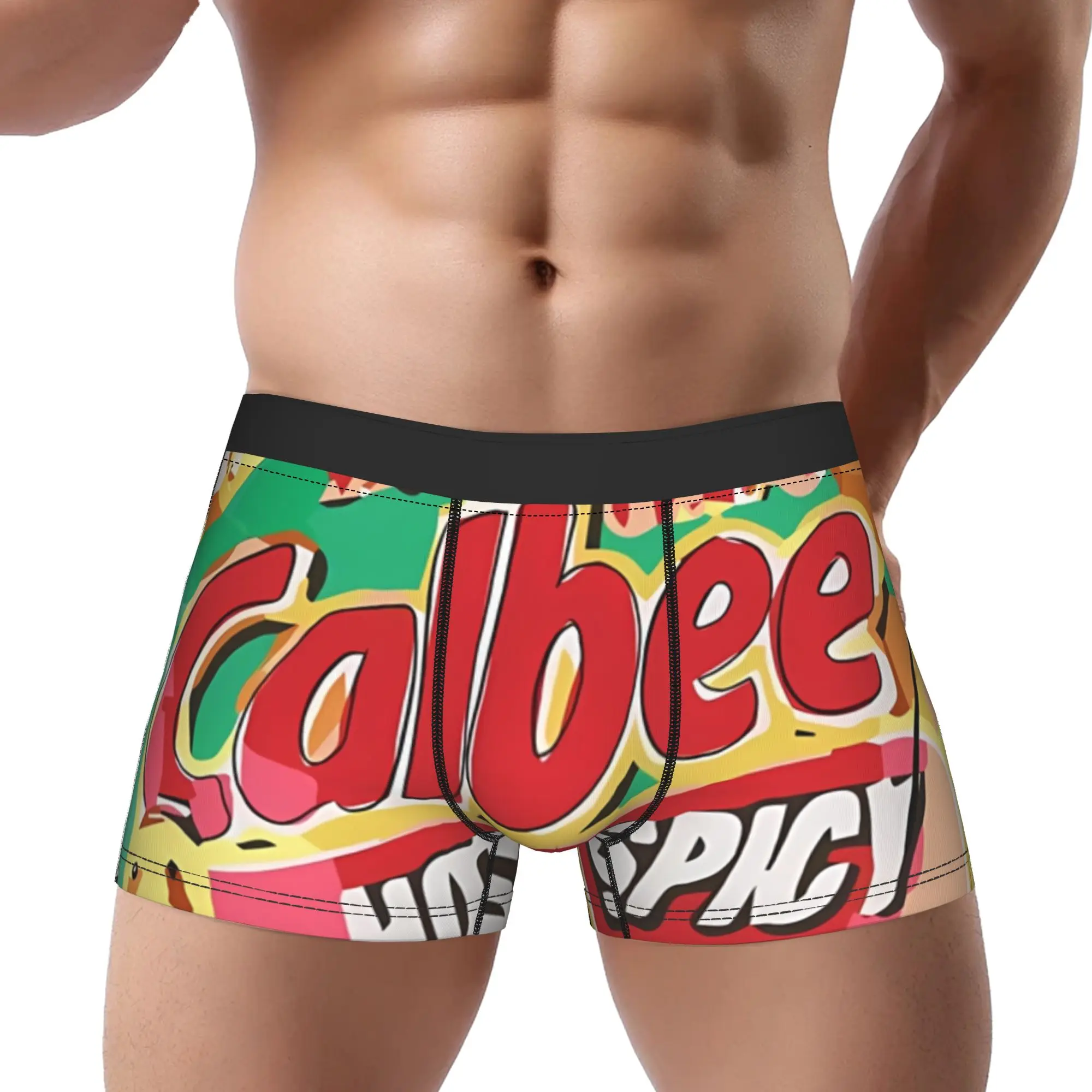 Calbee Underpants Homme, pantalones cortos cómodos para hombre, calzoncillos tipo bóxer, Hot And Spicy Potato Chips