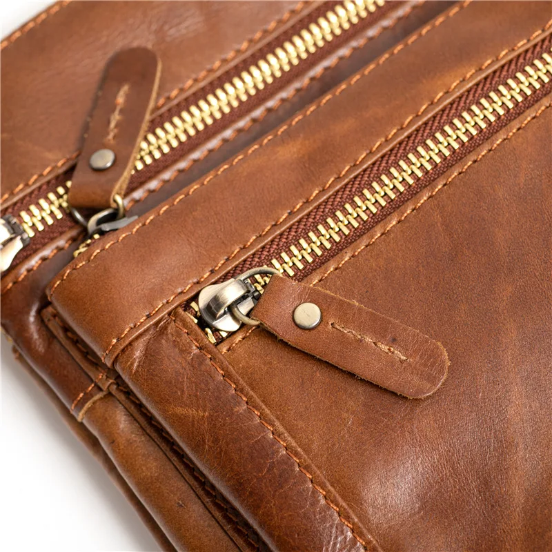 Man Bags Genuine Leather Shoulder Bag For Men Office Business Messenger Crossbody Real Leather  Bag Male Fashion Casual Handbag