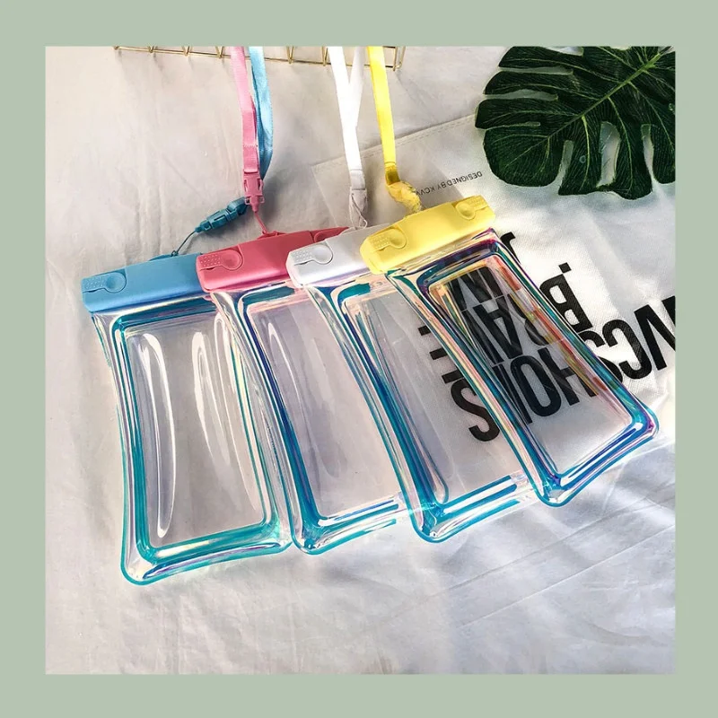 

Iatable Waterproof Phone Bag Touch Screen Transparent Multi-Color Floating Scuba Diving Universal Swimming Snorkeling Case