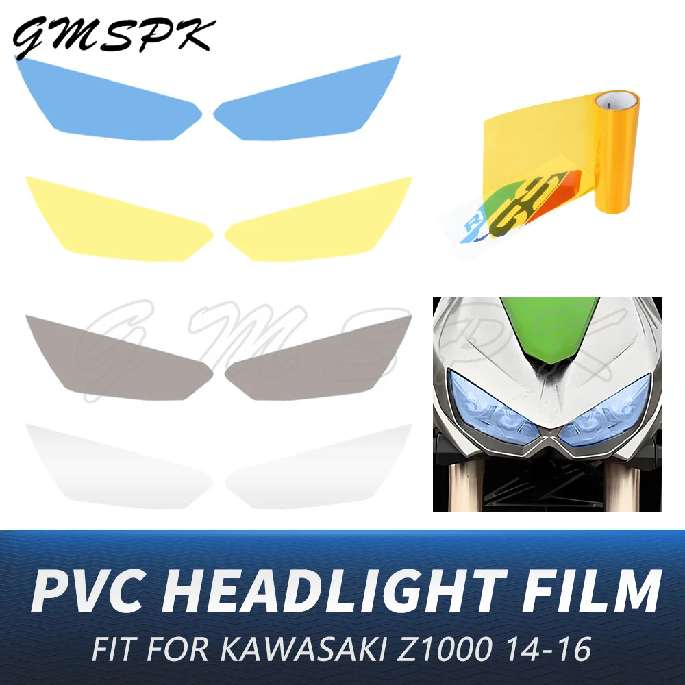 Motorcycle Headlight Protection Film Tint Transparent Head Light Lamp Film Sticker Fit for KAWASAKI Z1000 Z 1000 2014 2015 2016