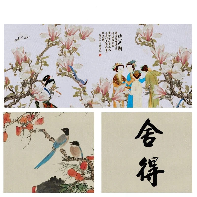 Paño de seda japonés, papel de arroz de seda madura, pincel chino, caligrafía, pintura de acuarela, seda de arroz, pintura meticulosa, papel Xuan