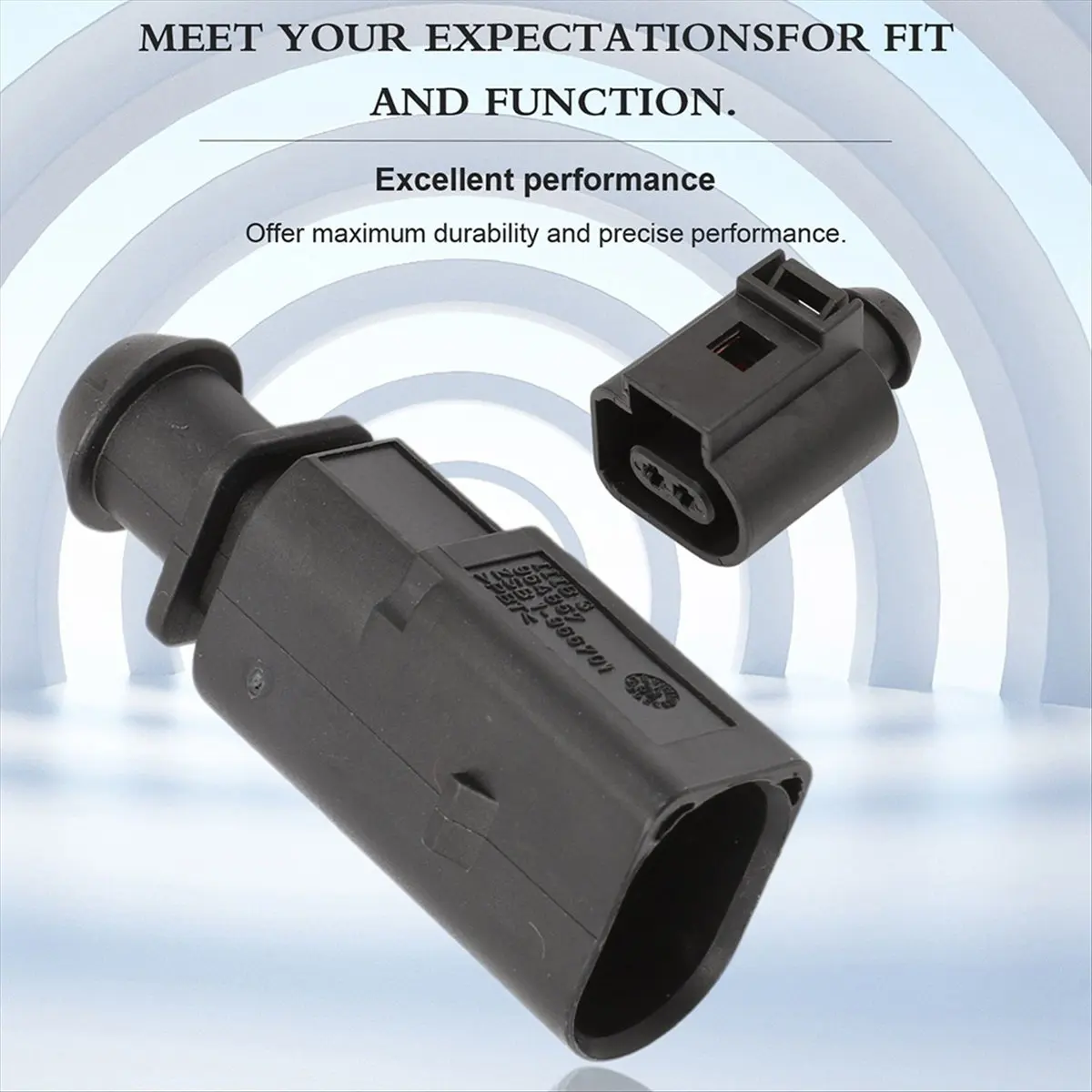 #93D  Connector Set,Male Female Connector Sensor Plug Adapter Plug Clip Kit for VW Audi (Plastic+Metal)