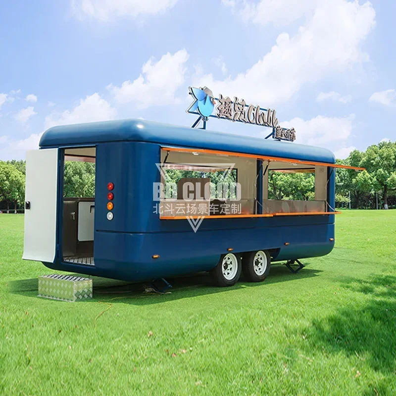 Mobile Vending Cart Street Coffee Cart Commercial Bar Gourmet Dining Outdoor Camping Dining Cart