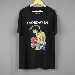 Tomorrow's Joe T-Shirt Anime Ashita no Joe Boxing Manga Yabuki Hajime no Ippo Washed Cotton Men's Short Sleeves Loose Shirts