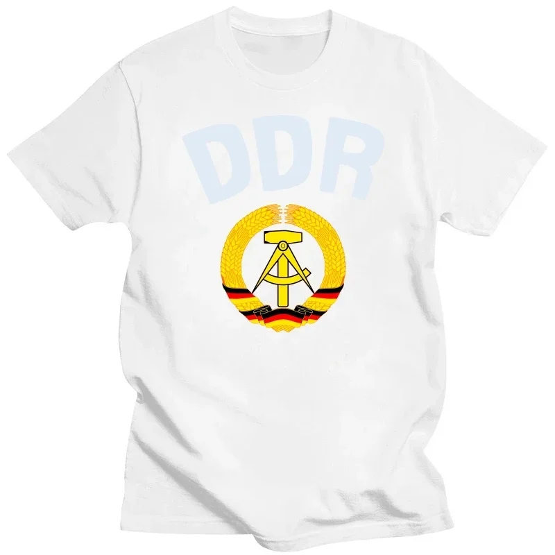 DDR East Germany CHEST Logo Retro Football Jersey Patriotic Gift Mens T-Shirt  harajuku