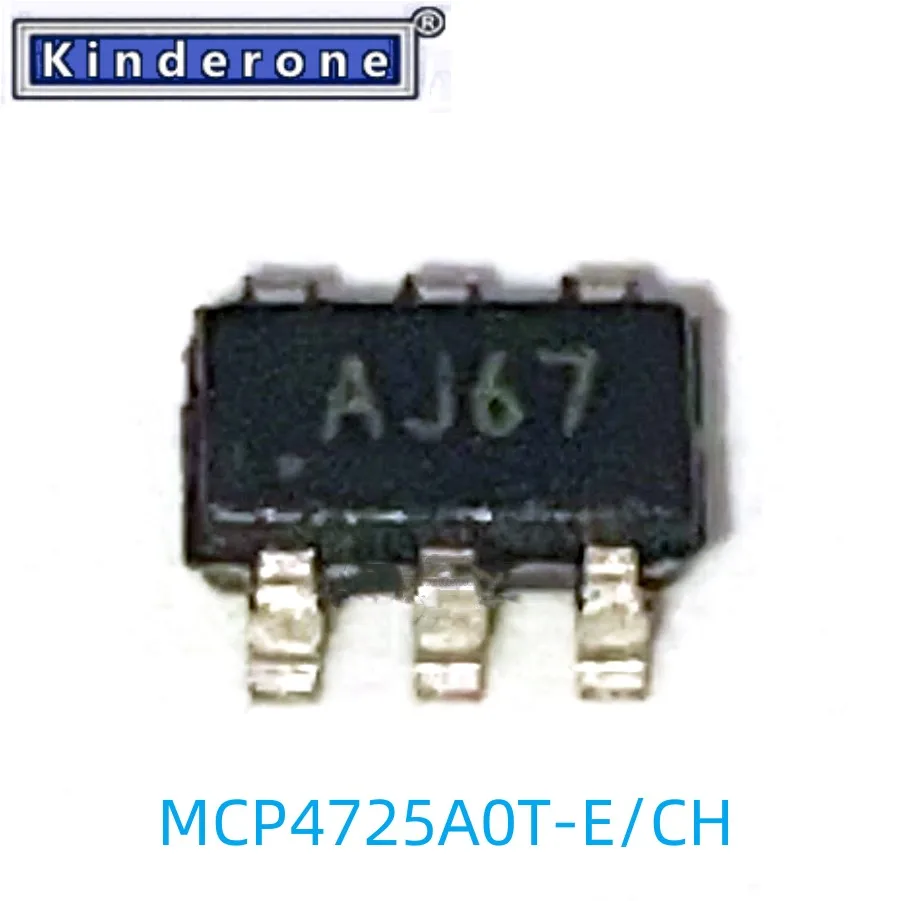 1-100PCS   MCP4725A0T-E/CH  AJ67 SOT-23-6  NEW IC  electronics