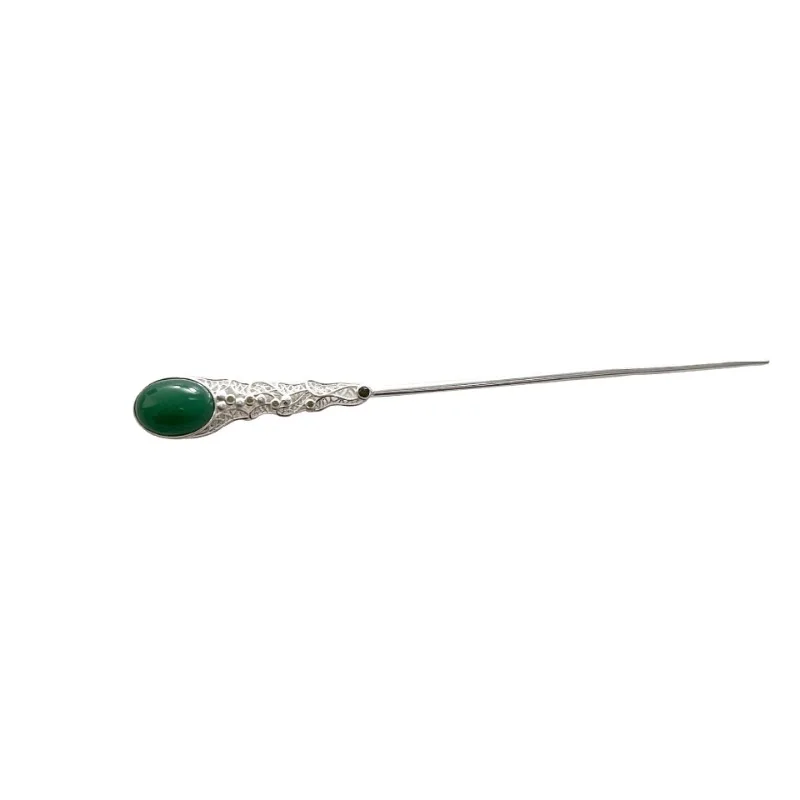 

S925 sterling silver classical hairpin, step disc hair fringed ethnic hair accessories