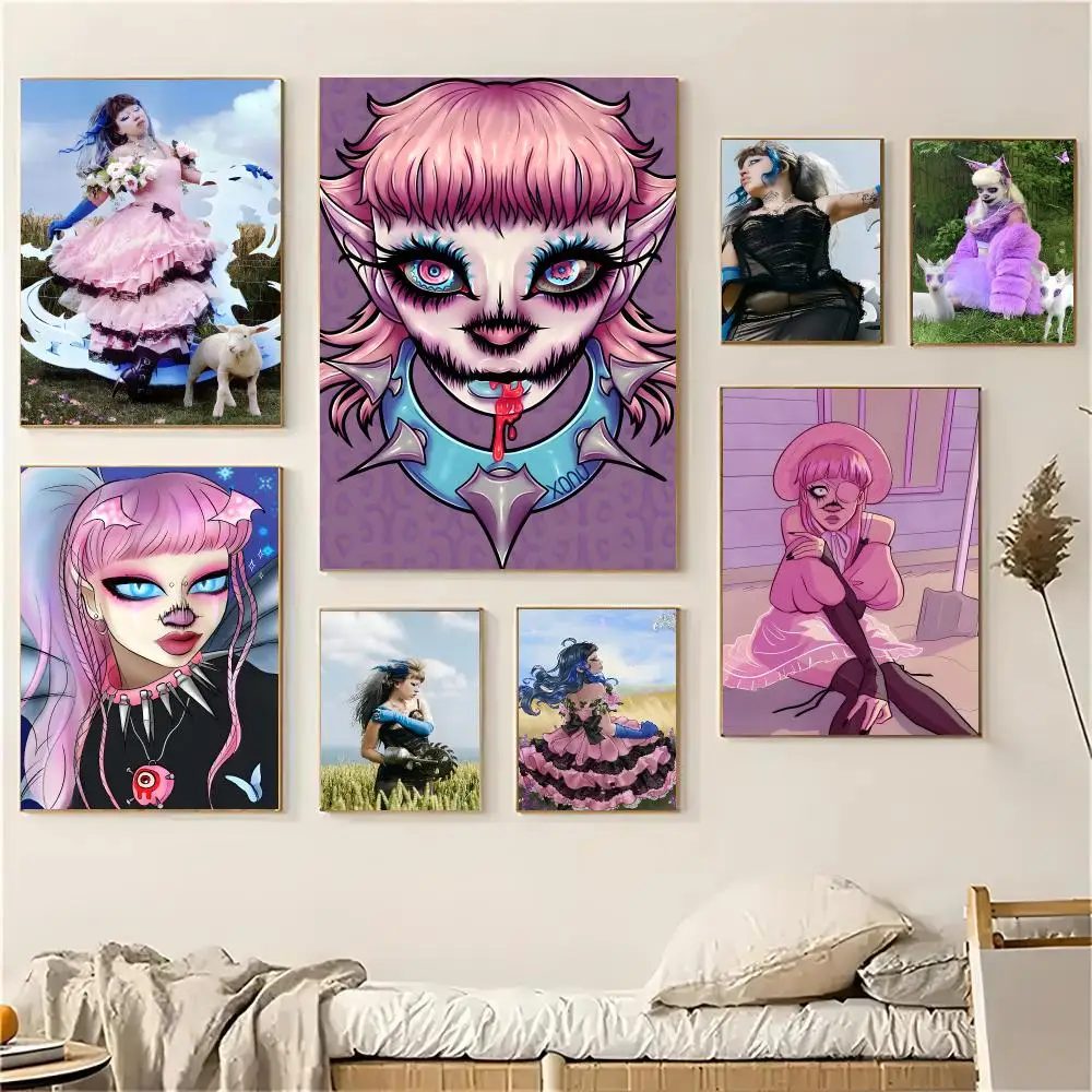 Singer J-jazmin Bean Poster Self-adhesive Decal Living Room Bedroom Party Bar Decor Moisture-proof Fade-resistant