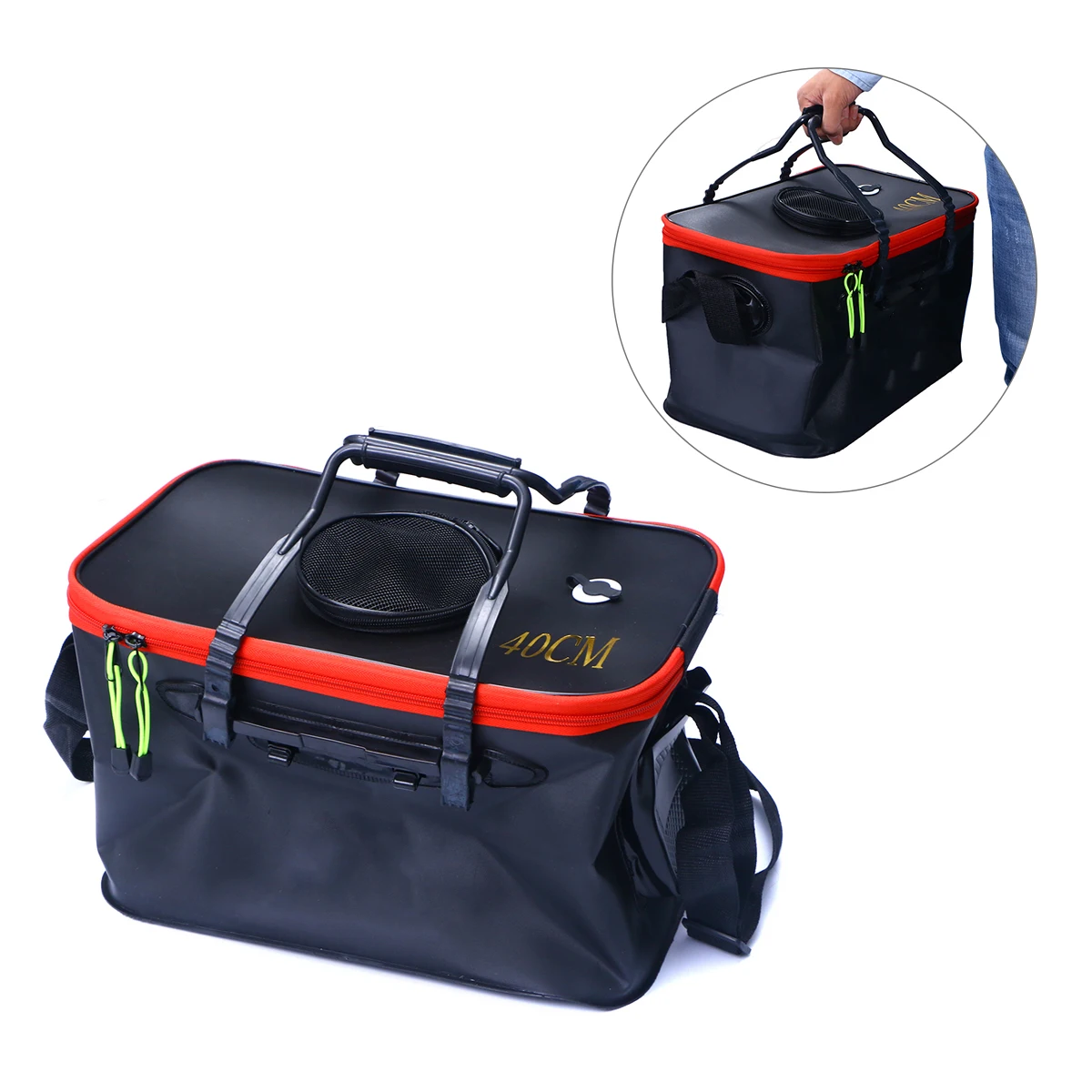 

Fishing Bucket Live Fish Container Wash Basin Foldable Barrel Water Sink EVA Material Lightweight Storage Solution Outdoor