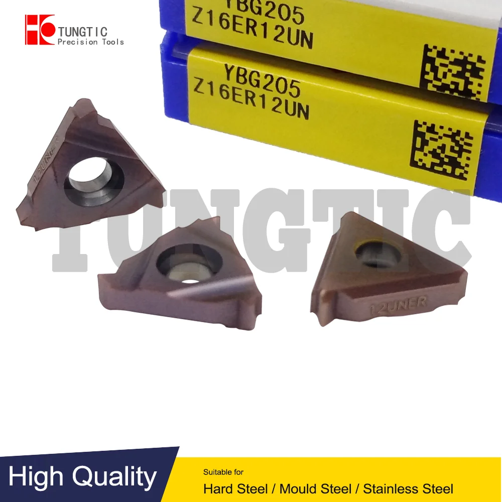 

Z16ER12UN YBG205 Z16ER 12UN Threading Turning Cutter Lathe Tools Inserts Machining Metal