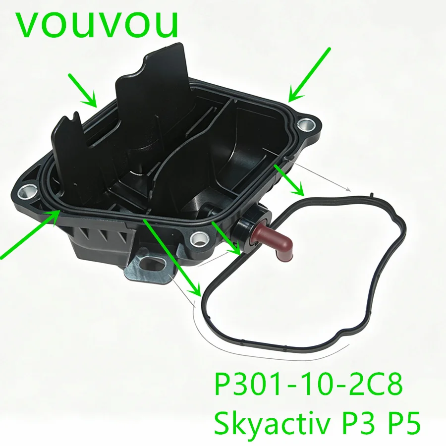 Car SKYACTIV engine parts P301-10-2C8 oil separator gasket for Mazda 2 14-25 DJ Mazda 3 14-25 BM BN BP CX-3 20-25 petrol P3 P5