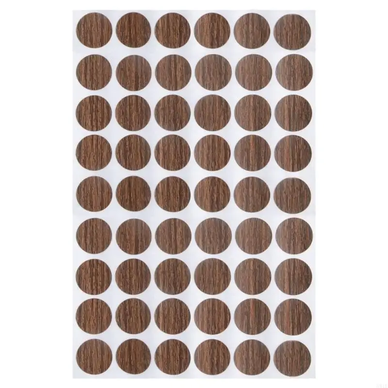 581E 30pcs Adhesive Screw Hole Covers Stickers in Sturdy Waterproof PVC Materials for Cabinets Desks and Furniture