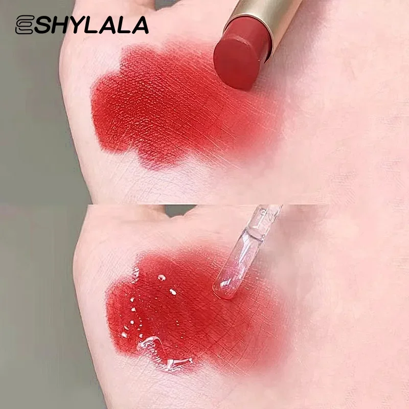 Brillo de labios transparente de diamante fino azul, esmalte de labios seductor nacarado, labios brillantes, maquillaje de bálsamo de aceite de labios de gelatina resistente al agua de larga duración