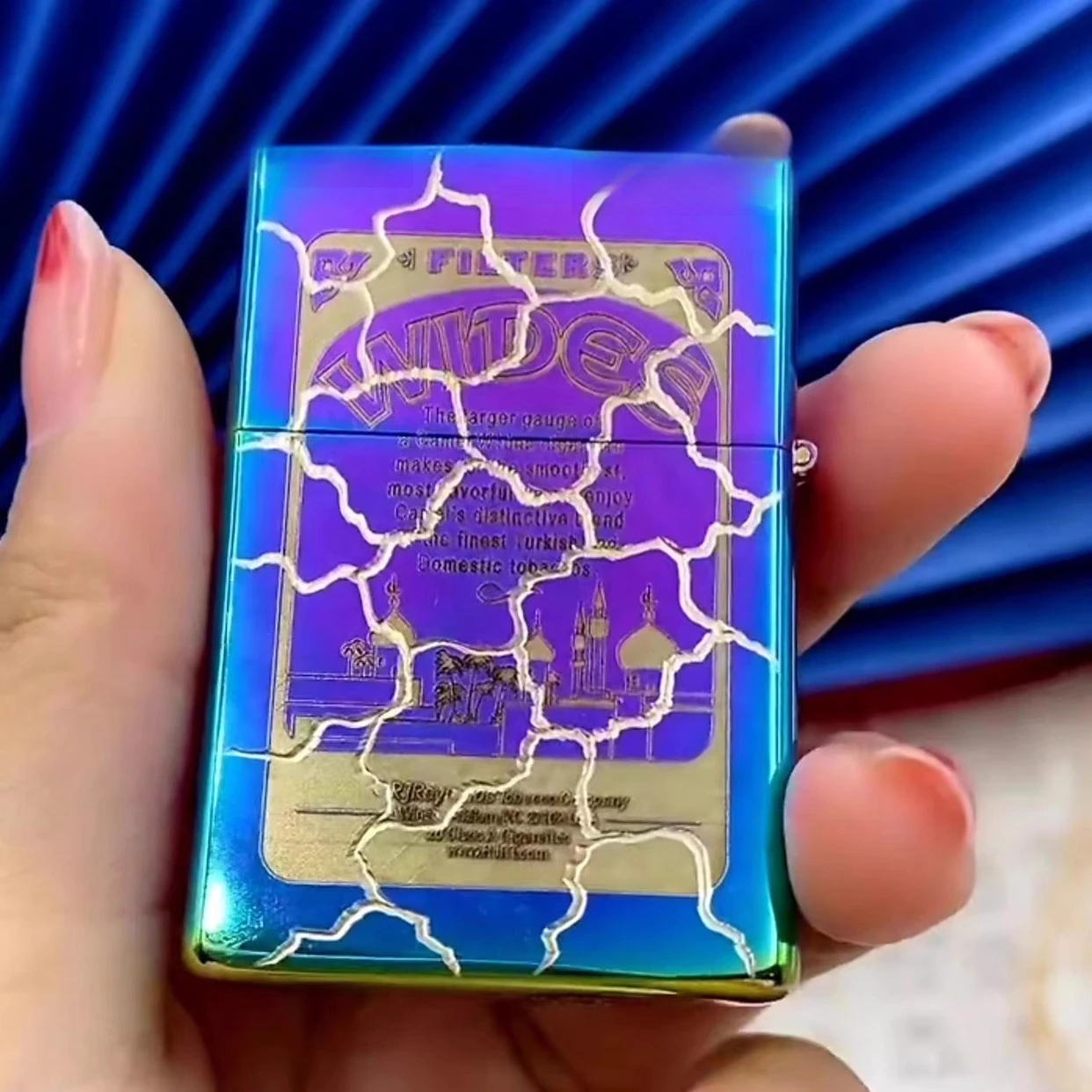 

ZORRO 902 Regular Brass Kerosine Lighter Exquisite Hand Carving Ground Crack Men's Personalized Customization Creativity