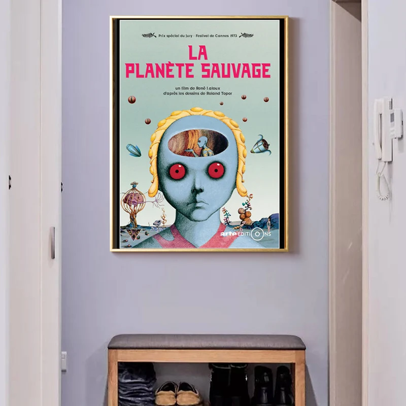 Classic Fantastic Planet La Planete Sauvage Sci-Fi Classic Movie Art Canvas Painting Poster for Lliving Room Wall ArtHome Decor