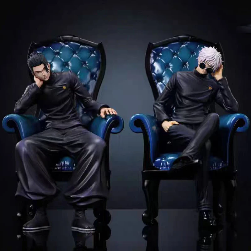 

Anime Jujutsu Kaisen Action Figure Satoru Gojo & Suguru Geto Figures Sitting Sofa Model 24cm PVC Collection Figurine Gift Toys