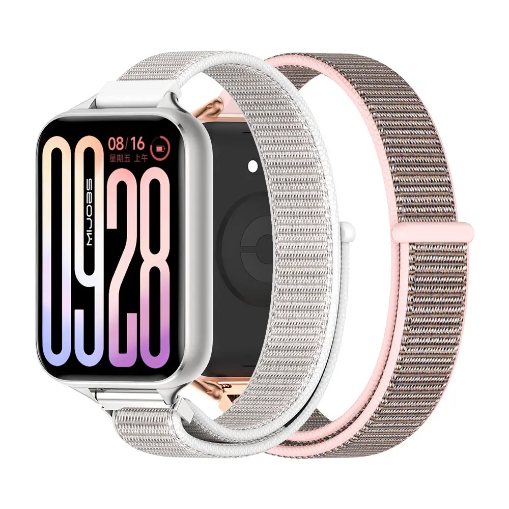 Strap For Mi Band 10 Pro Watchband For Mi Band 9 Pro Nylon Wristband For Xiaomi Smart Band 8 Pro Bracelet Breathable Strap
