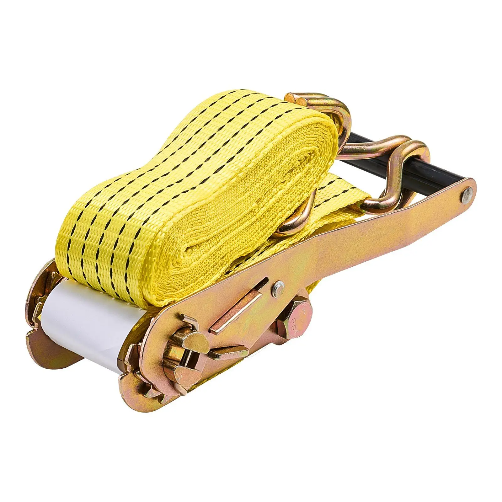 Ratchet Straps, 2 in x 15 ft, Heavy Duty Tie Down Straps with Double J Hook, 5000 lbs Break Strength, Carry Bag, Tie Down
