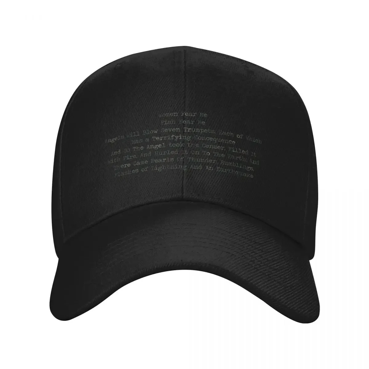 

“Women Fear Me, Fish Fear Me” Baseball Cap Hat men tactical cap Hood Mens Hats Women's